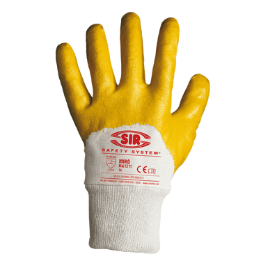 Guanto da lavoro Sir Safety Mirò giallo con polsino
